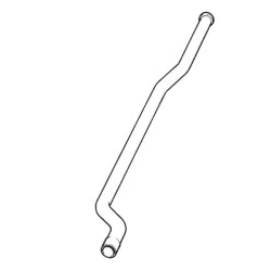 Rear pipe with silencer in...