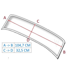 Windshield glass 2seater