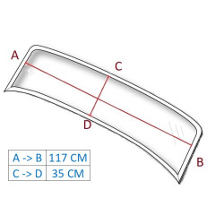 Windshield glass 2seater