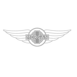 Sticker Morgan - wings logo...